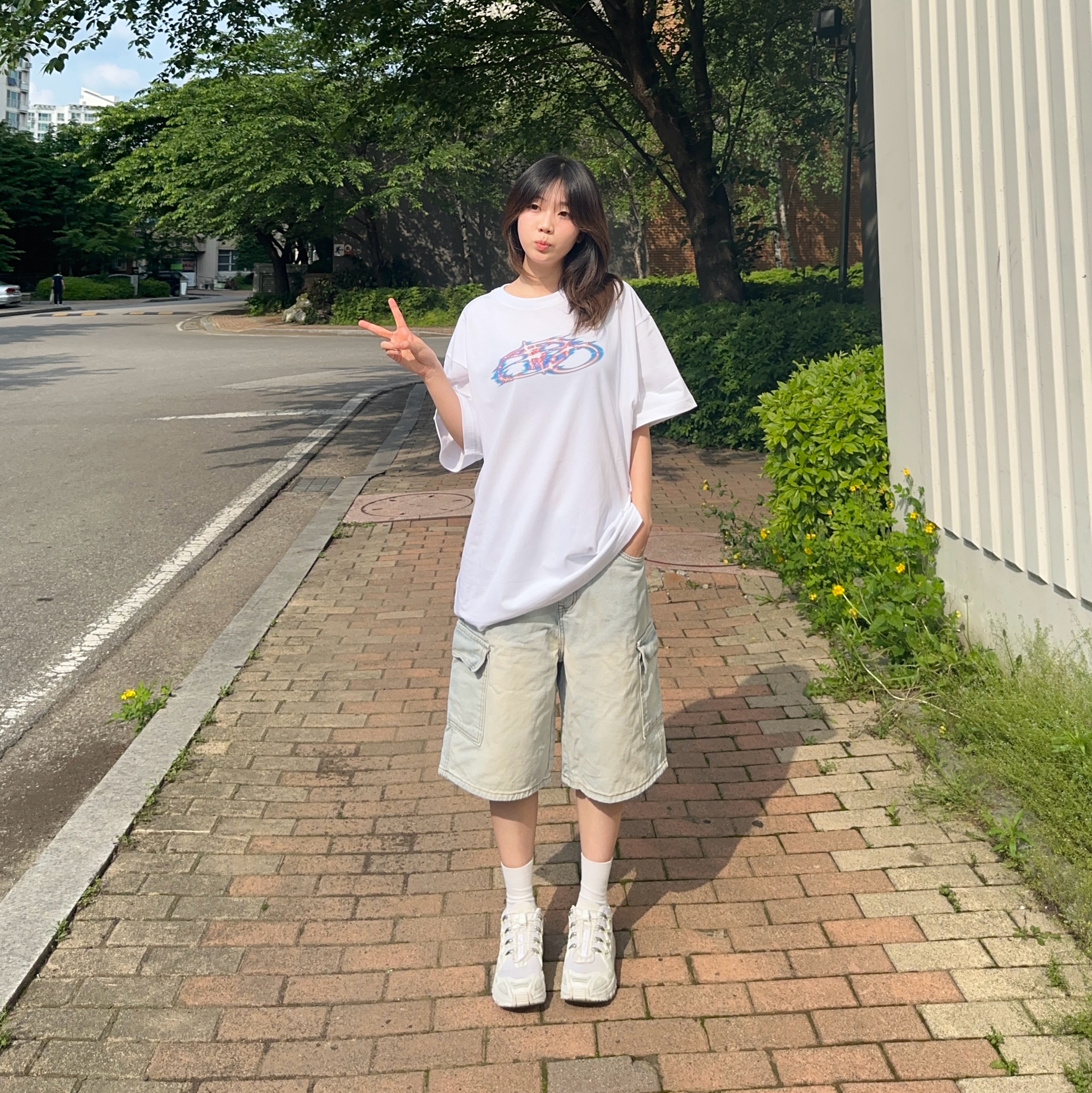 Salomon ACS + White Silver 착용 스타일 - 5