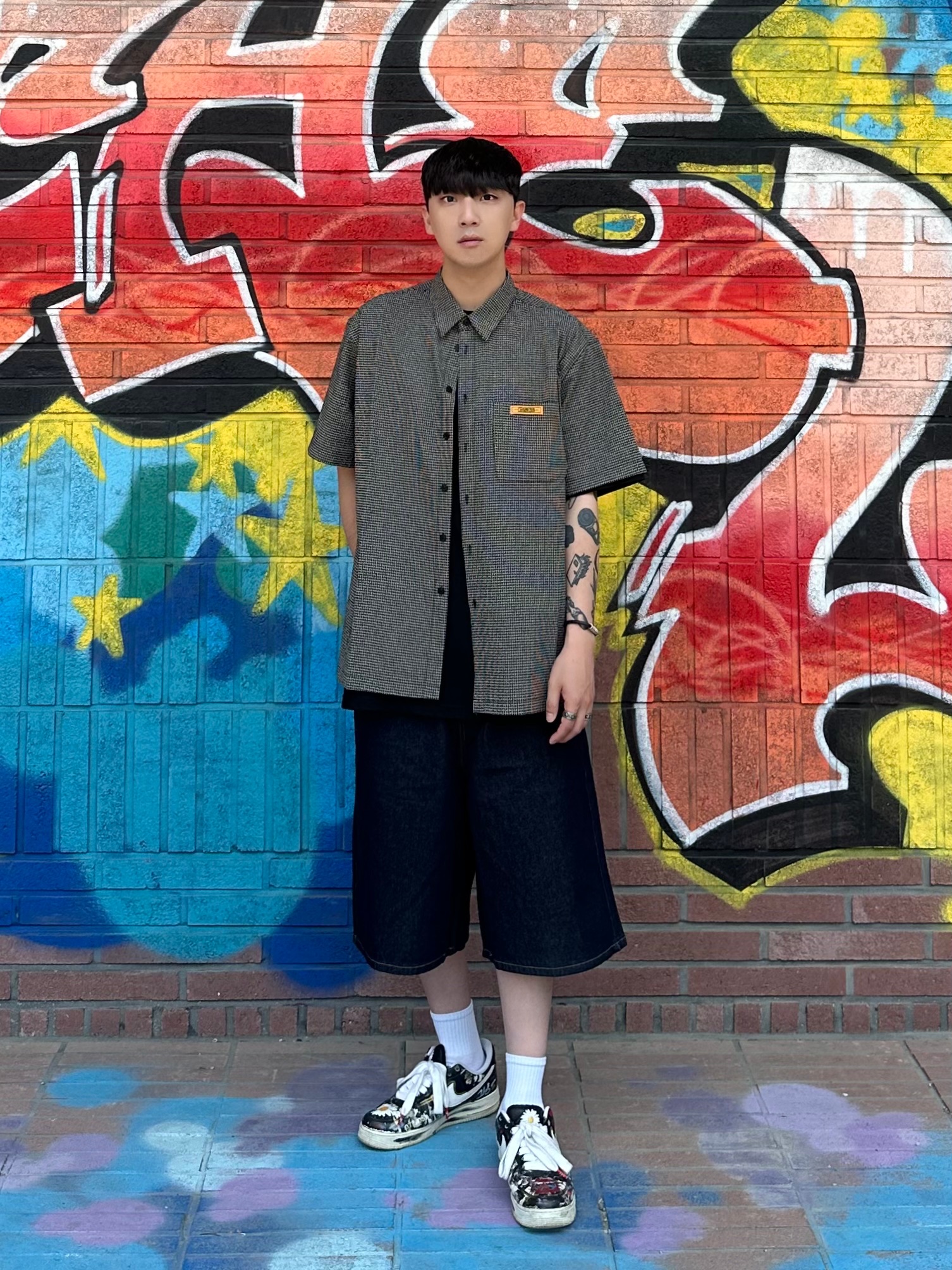 Nike x Peaceminusone Air Force 1 Low Para-Noise 착용 스타일 - 1