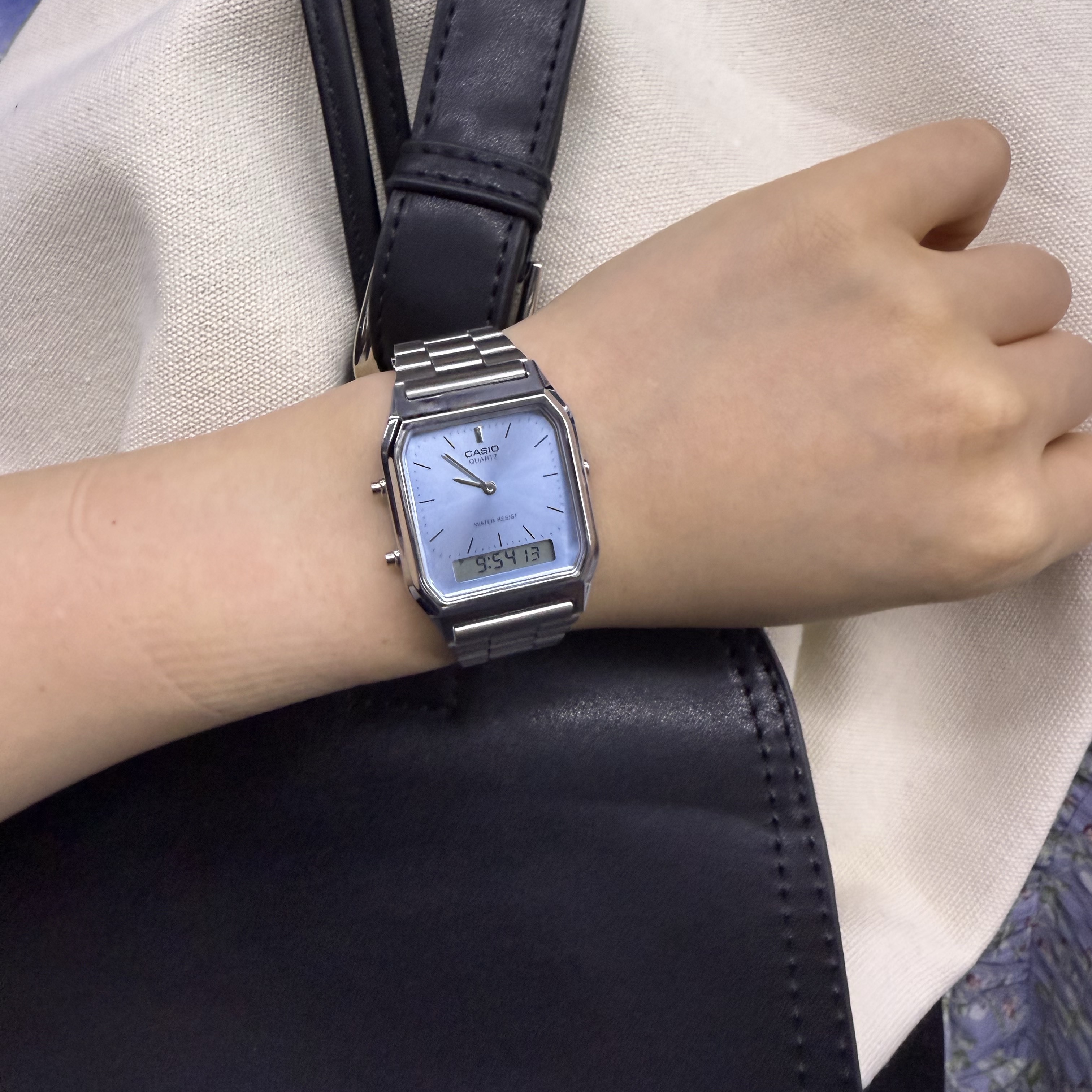 Casio AQ-230A-2A1MQY 착용 스타일