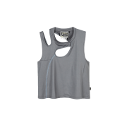 SOHC Curved Cutout Tank Top_11UUT553 Charcoal