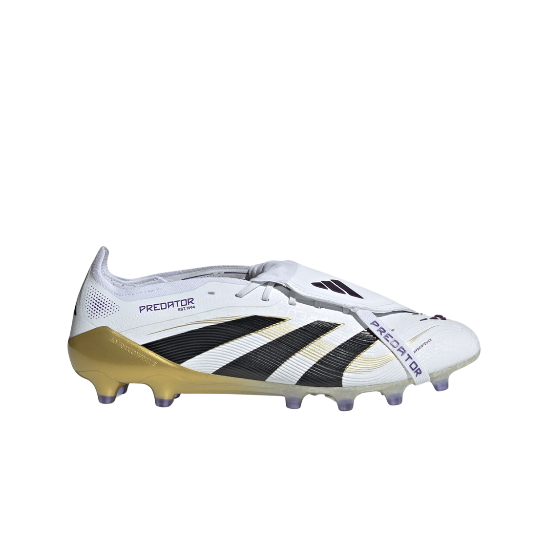 아디다스 프레데터 엘리트 폴드오버 텅 AG 클라우드 화이트 골드 메탈릭(Adidas Predator Elite Foldover Tongue AG Cloud White Gold Metallic) - 1