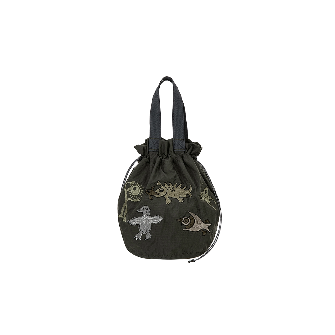 12USA903C4 SOHC Drawstring Tote Bag_12USA903 Charcoal