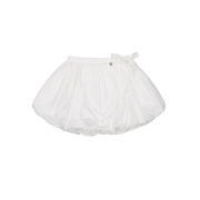 Don't Ask My Plan Balloon Mini Wrap Skirt - White