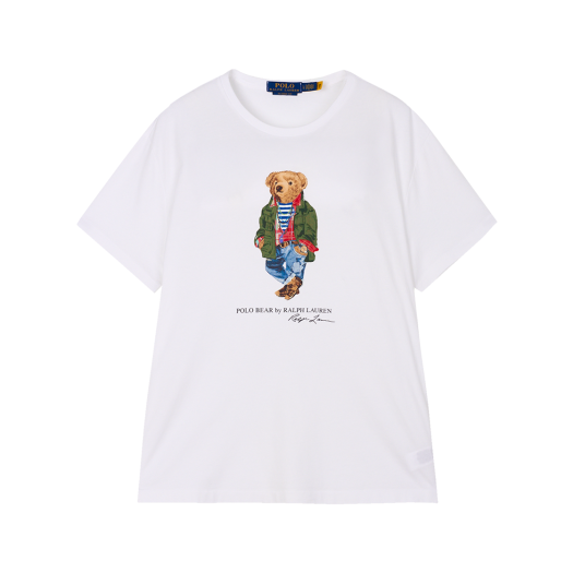 KM5CTSSRLC2WT [30% 적립] Polo Ralph Lauren Classic Fit Polo Bear Jersey T-Shirt White - 25FW
