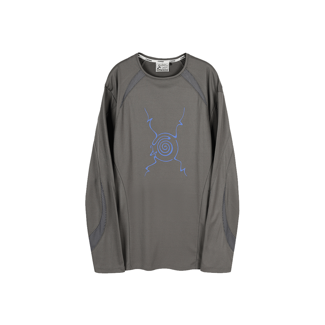 11UST10914 SOHC Mesh Paneled L/SL_11UST109 Gray