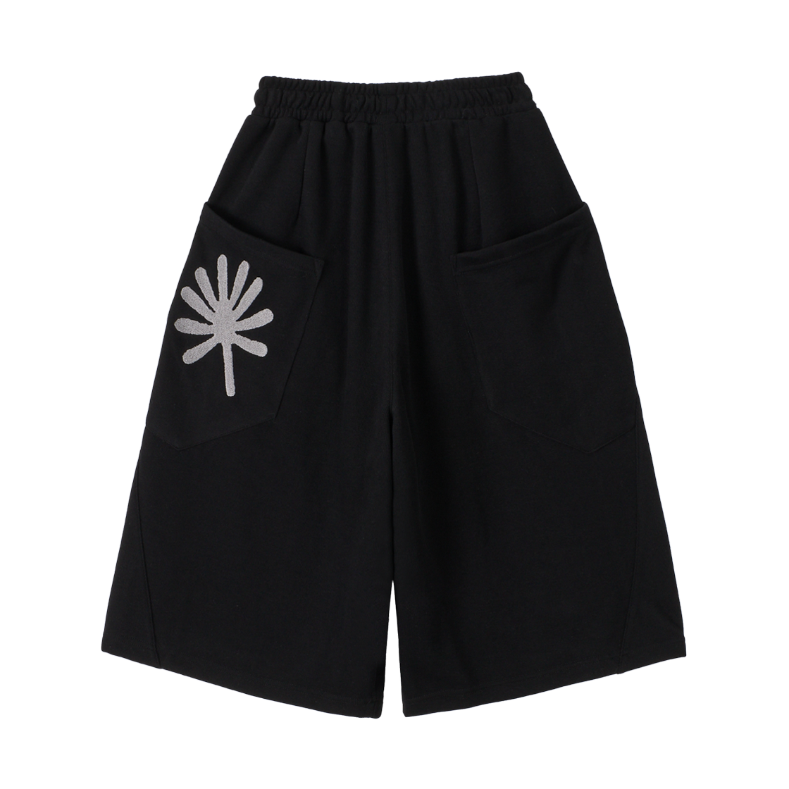 단델 심볼 스웻 버뮤다 팬츠 블랙(DANDEL Symbol Sweat Bermuda Pants Black)