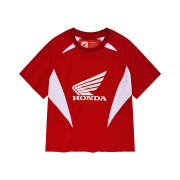 Honda Motorcycle Crop Jeresy T-Shirt Red