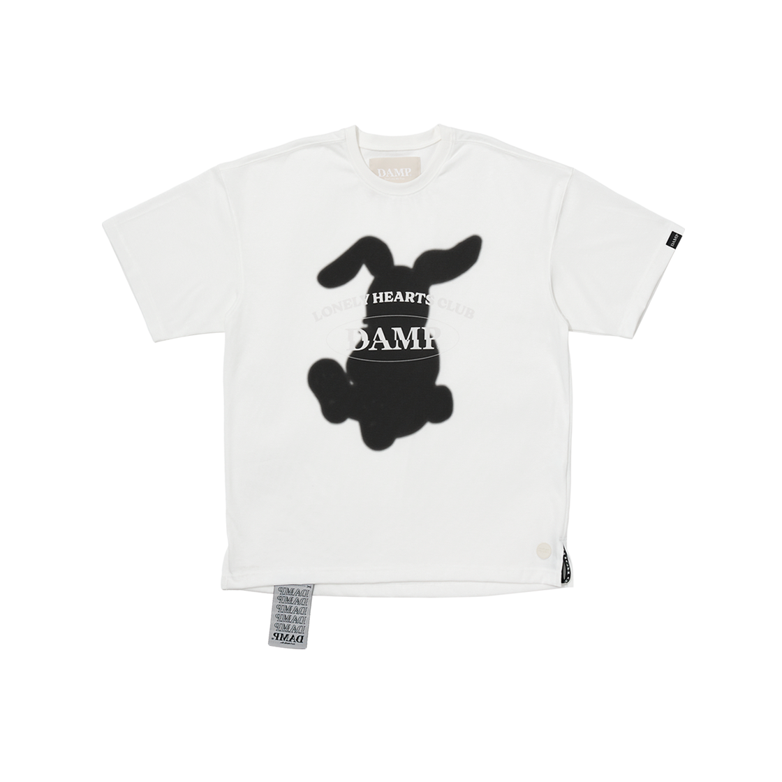 돈애스크마이플랜 래빗클럽 오버사이즈 티 화이트(Don't Ask My Plan Rabbit Club Oversized Tee - White) - 1