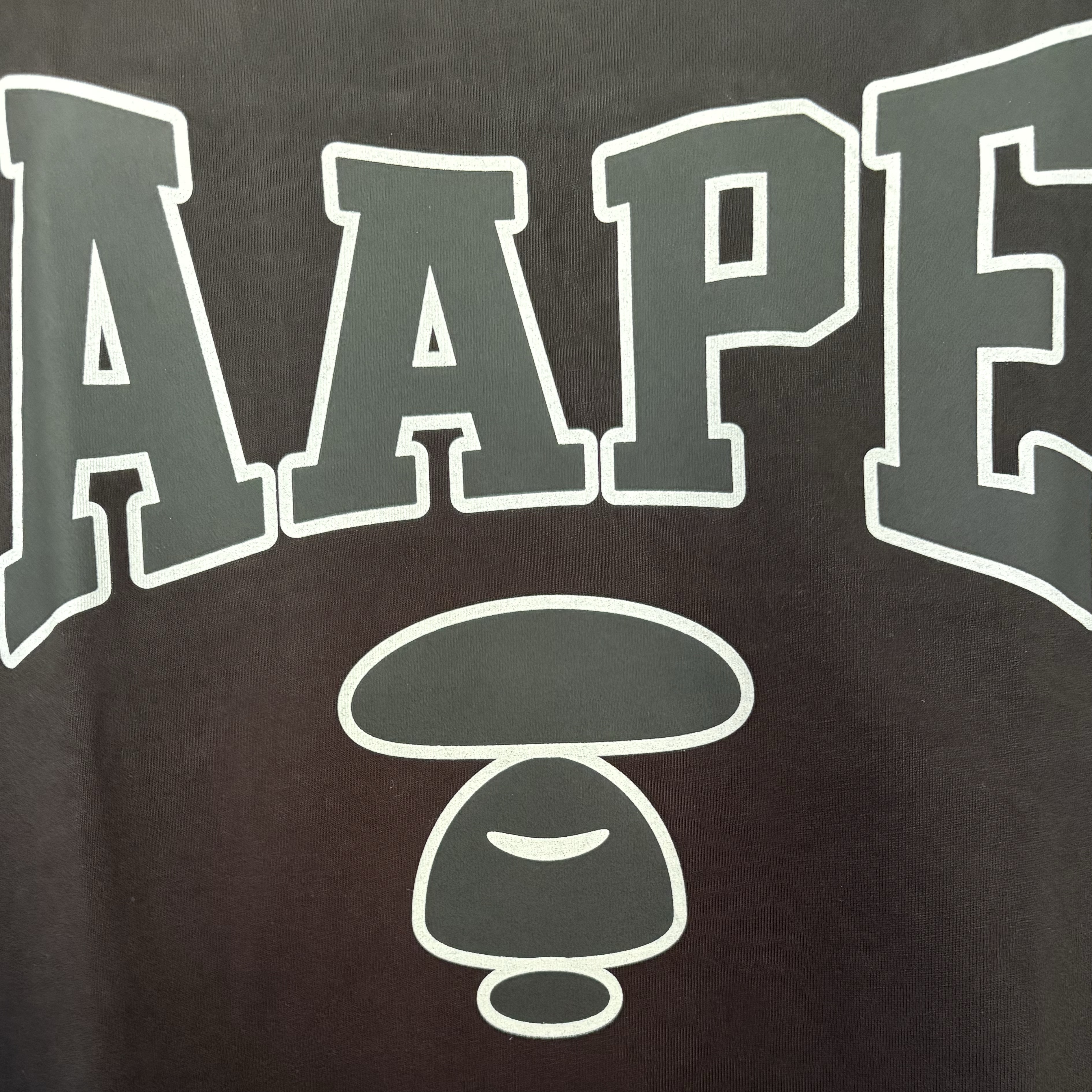 AAPE Fancy Main Tee Black - 25SS 착용 스타일