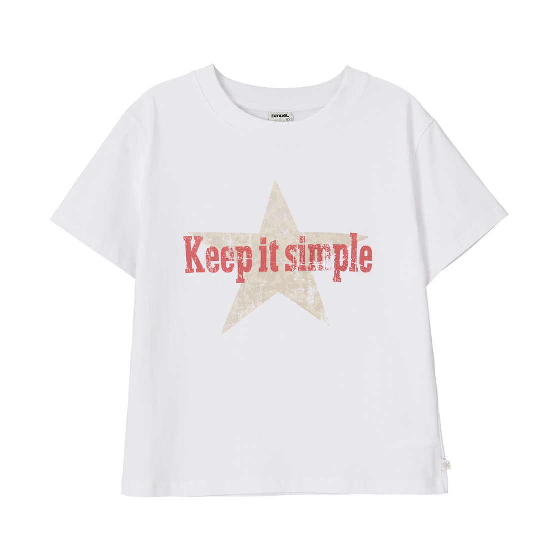 DD25SMTS-017-WH DANDEL Keep It Simple Tee White