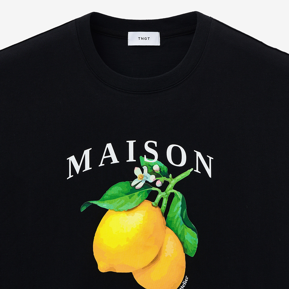 티엔지티 레몬 그래픽 티셔츠 블랙(TNGT Lemon Graphic T-Shirt Black) - 3