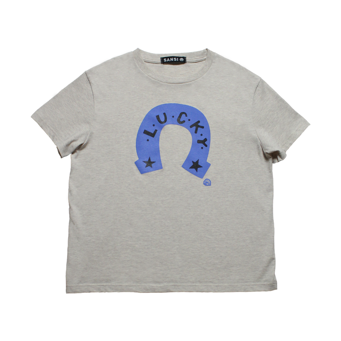 산시 홀스슈 티셔츠 미디엄 멜란지(SANSI Horseshoe T-Shirts M Melange) - 1