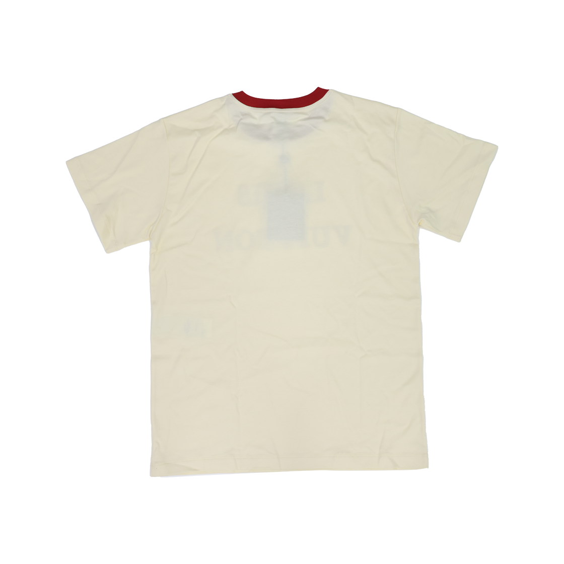 루이비통 1ABGC0 반팔 레터링 티셔츠 아이보리 레드(LOUIS VUITTON Short-Sleeve Lettering T-Shirt Ivory Red) - 2