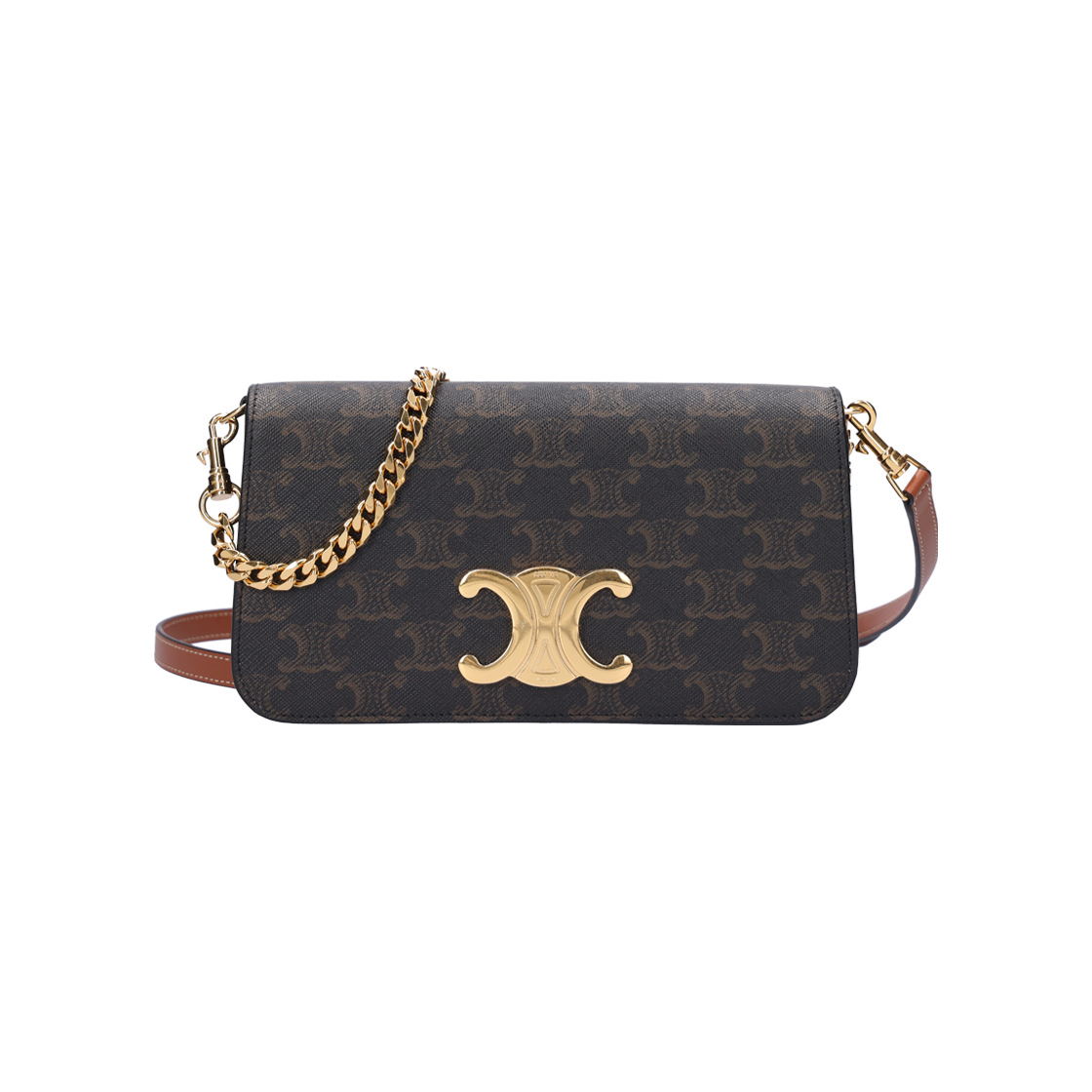 ITDPSM9EPTSK Celine Multi-Pochette in Triomphe Canvas, Tan - 대표 이미지 #1