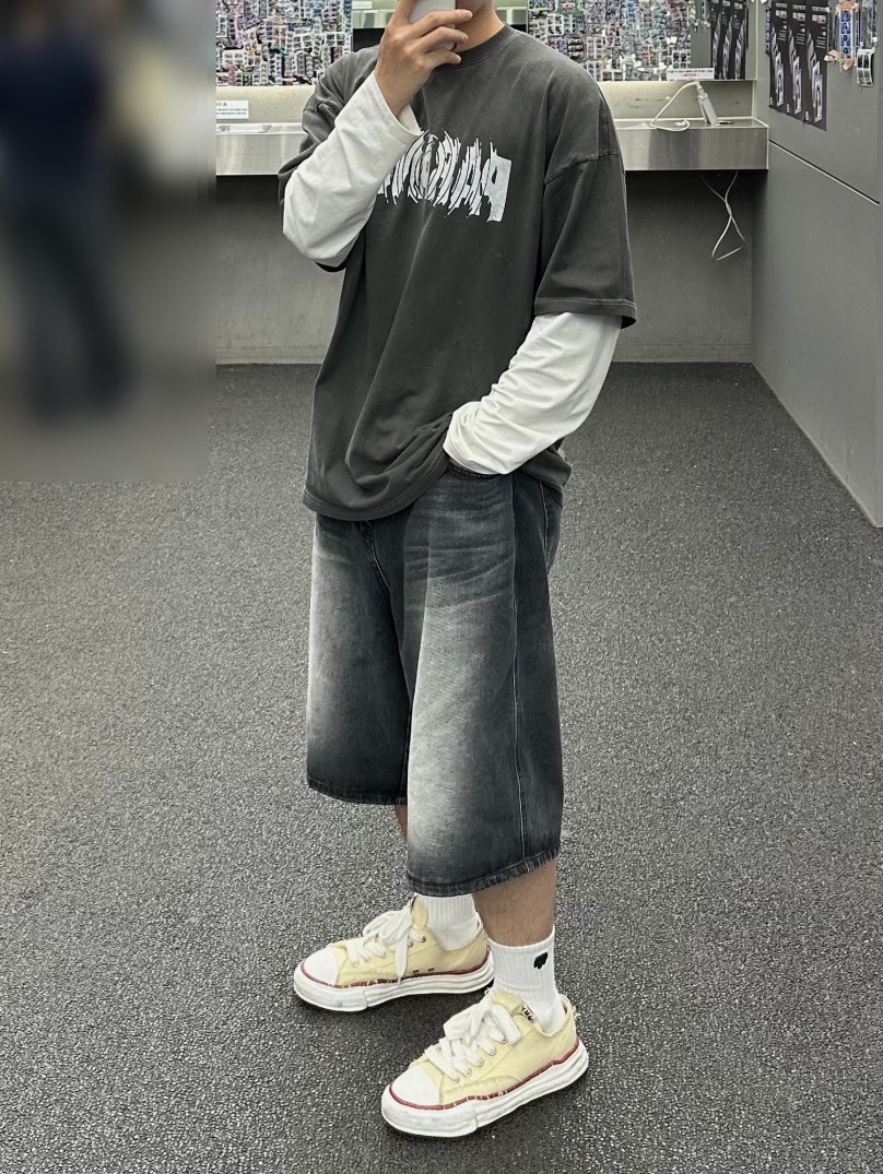 Maison Mihara Yasuhiro Peterson OG Sole Canvas Low-top Sneakers Natural 착용 스타일 - 6