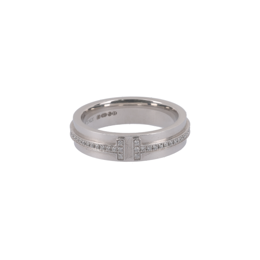 ITC9GLJA7FHD Tiffany & Co. T Narrow Ring in 18K White Gold with Diamonds