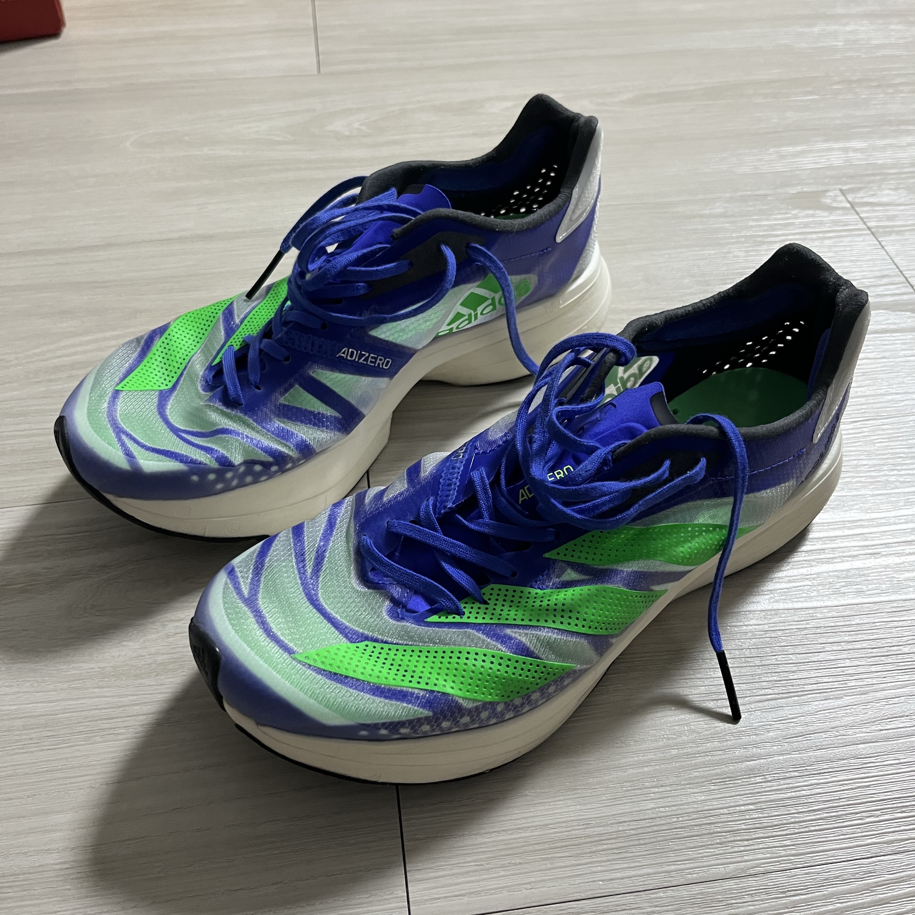 Adidas Adizero Adios Pro 2 Blue 착용 스타일
