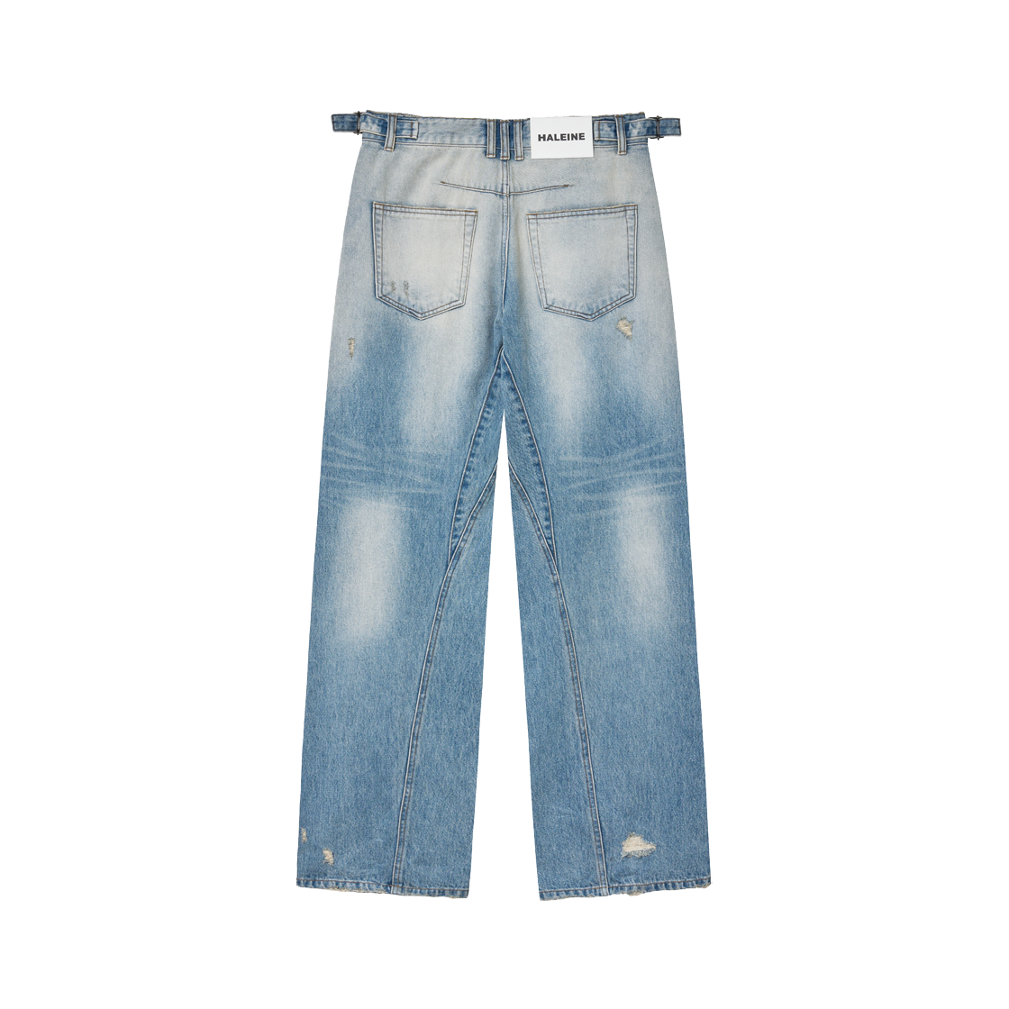 알렌느 트위스티드 레귤러 진스 라이트 블루(Haleine Twisted Regular Jeans Light Blue) - 2