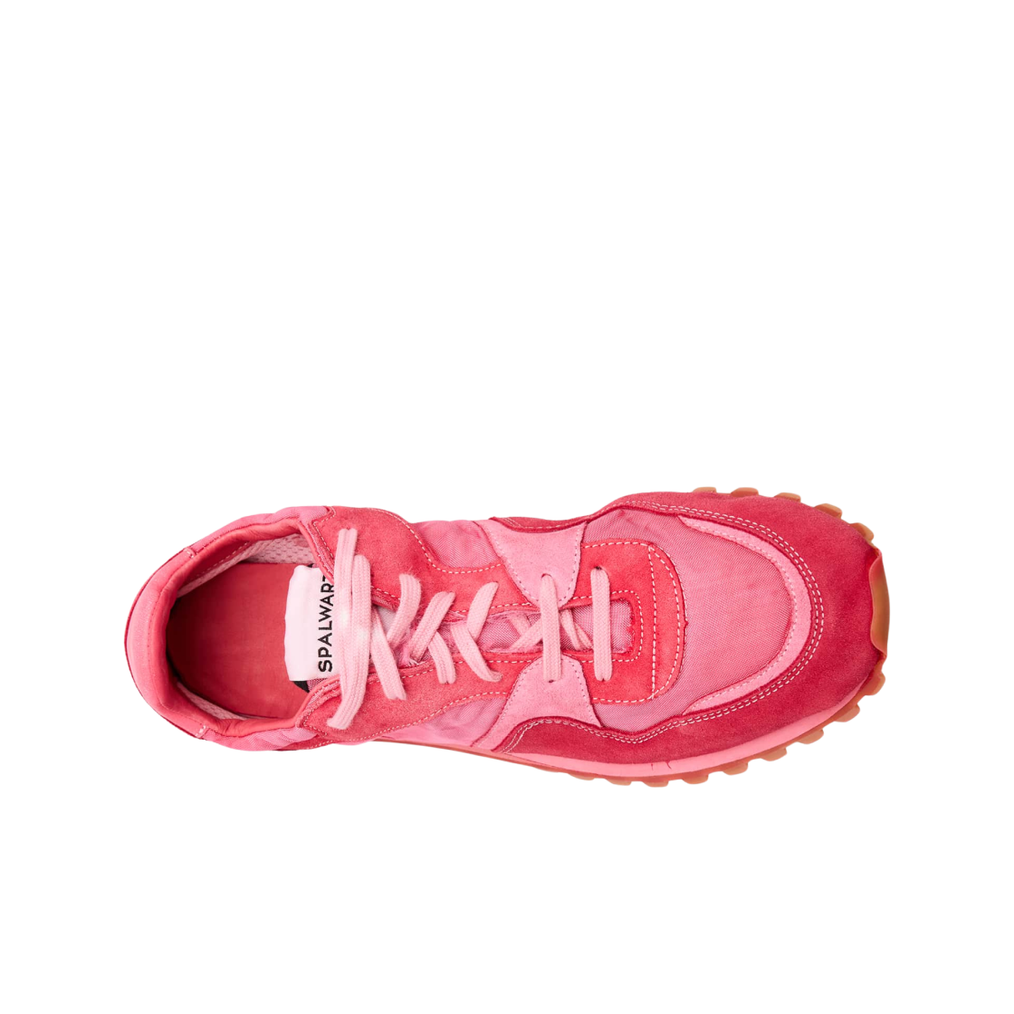스파워트 x 꼼데가르송 컬러블록 스웨이드 러너 스니커즈 레드(Spalwart x Comme des Garcons Colorblock Suede Runner Sneakers Red) - 2