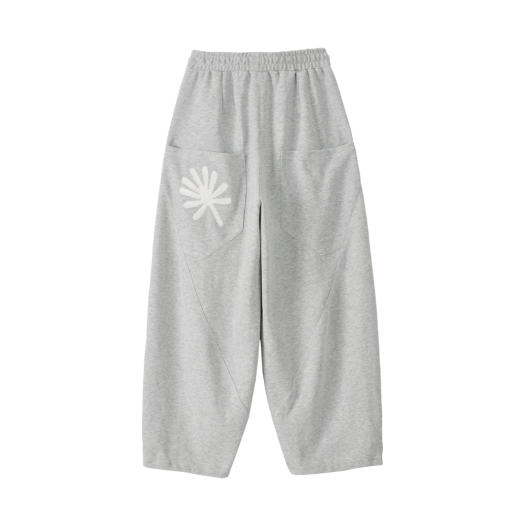 DD25SMPT-001-GY DANDEL Structure Balloon Sweat Pants Grey