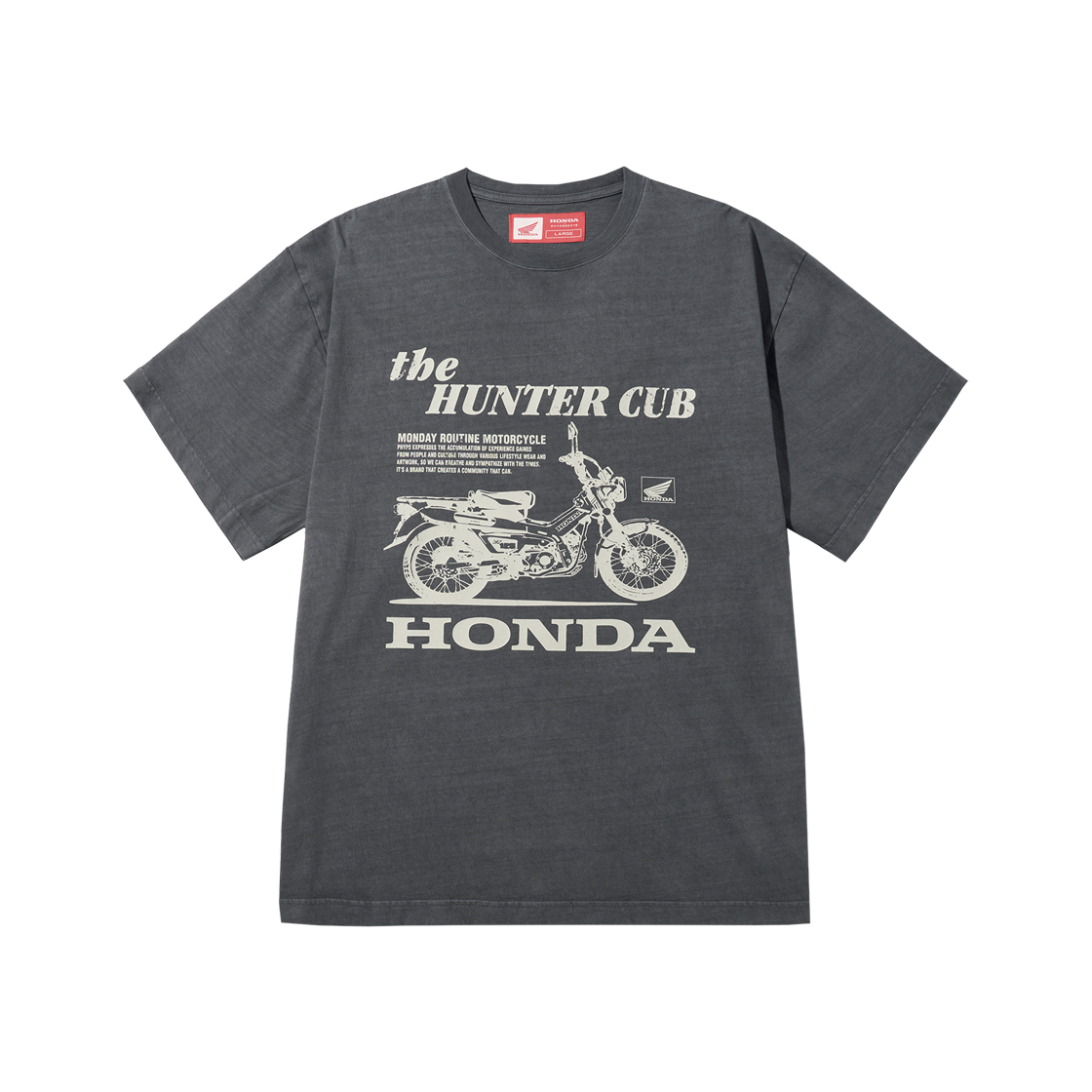 혼다 헌터커브 숏슬리브 차콜