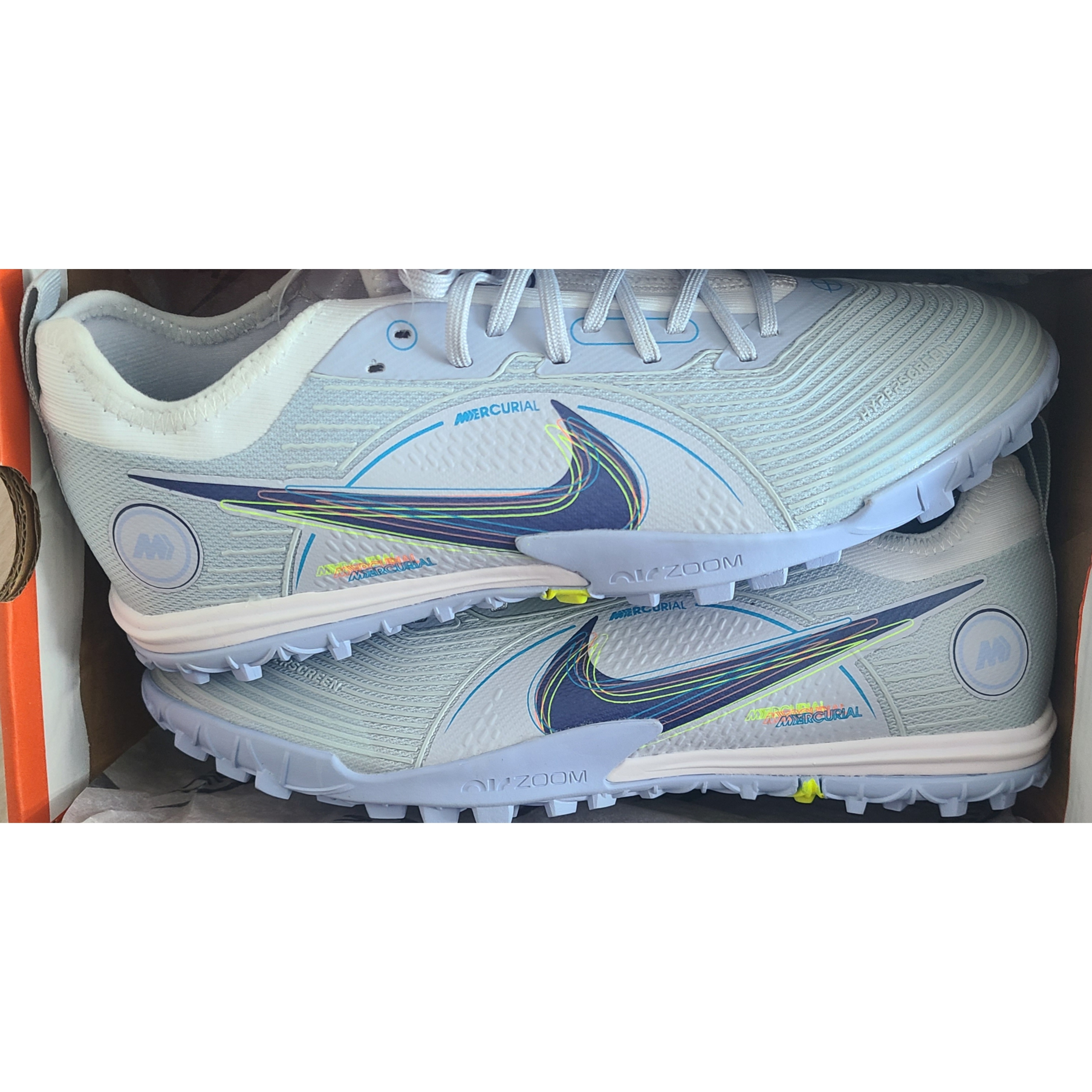 Nike Zoom Mercurial Vapor 14 Pro TF Grey Blackened Blue 착용 스타일