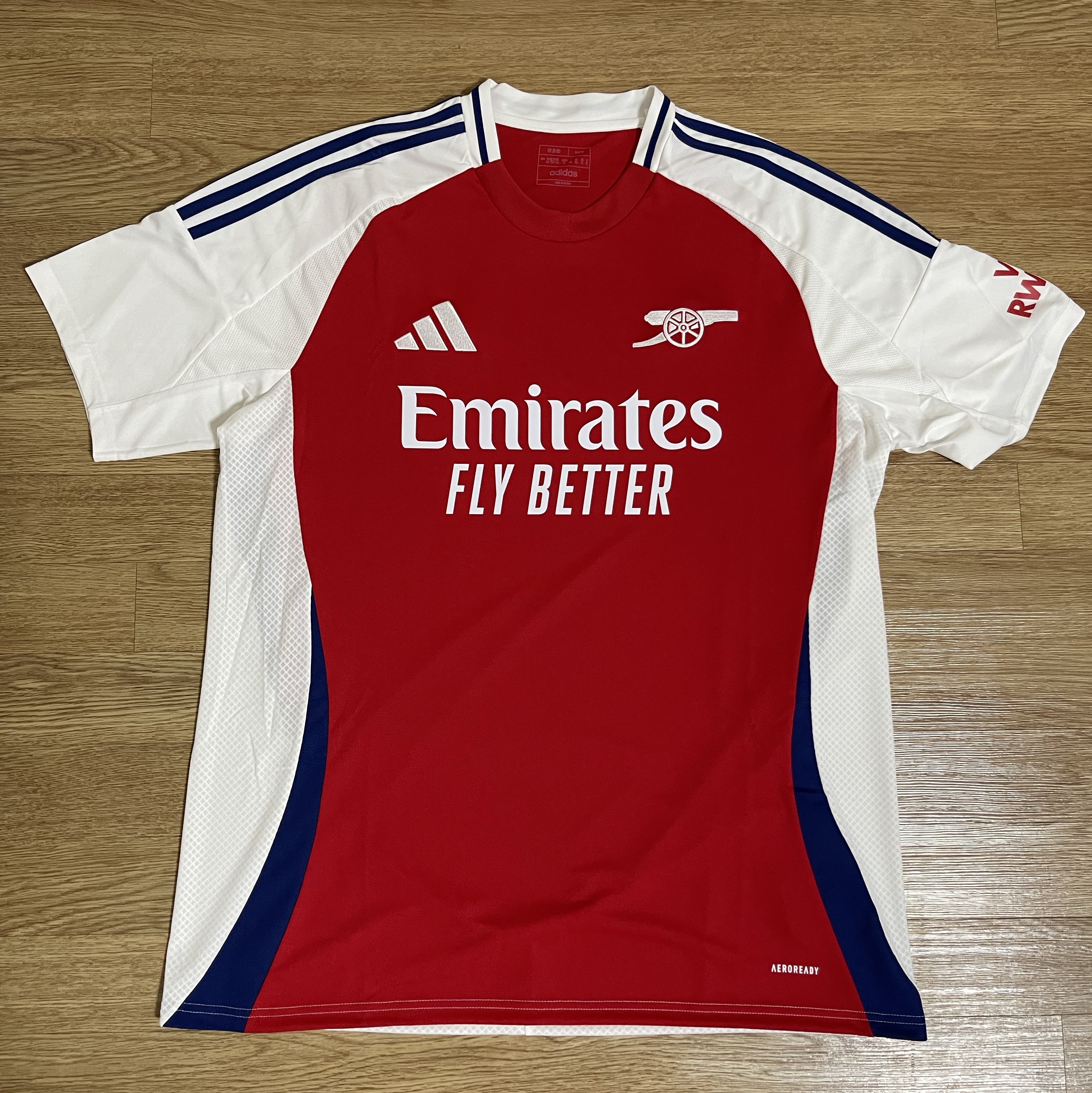Adidas Arsenal 2024/25 Home Jersey Better Scarlet White - KR Sizing (Non Marking Ver.) 착용 스타일