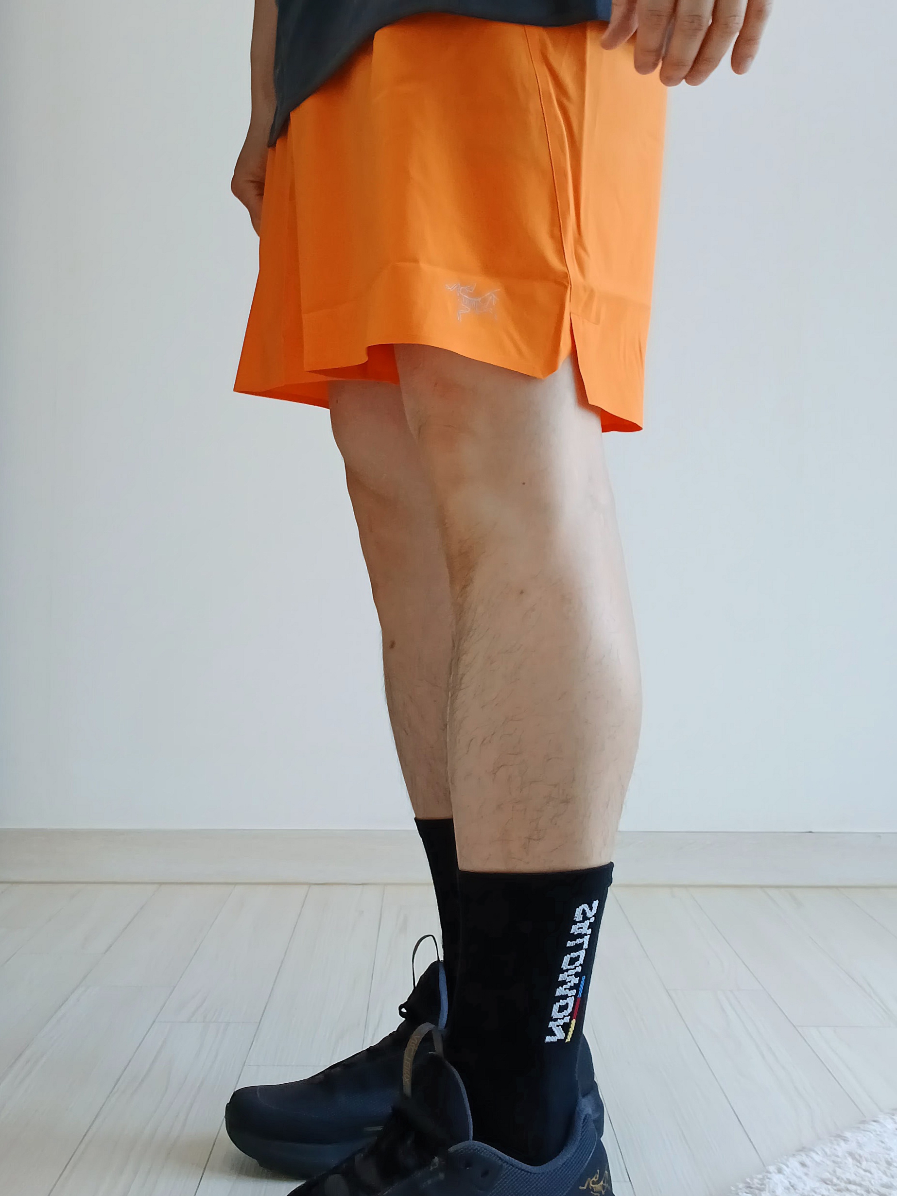 Arc'teryx Norvan Shorts 5 Inch Verve, Arc'teryx Norvan LD 4 GTX Black 착용 스타일 - 3