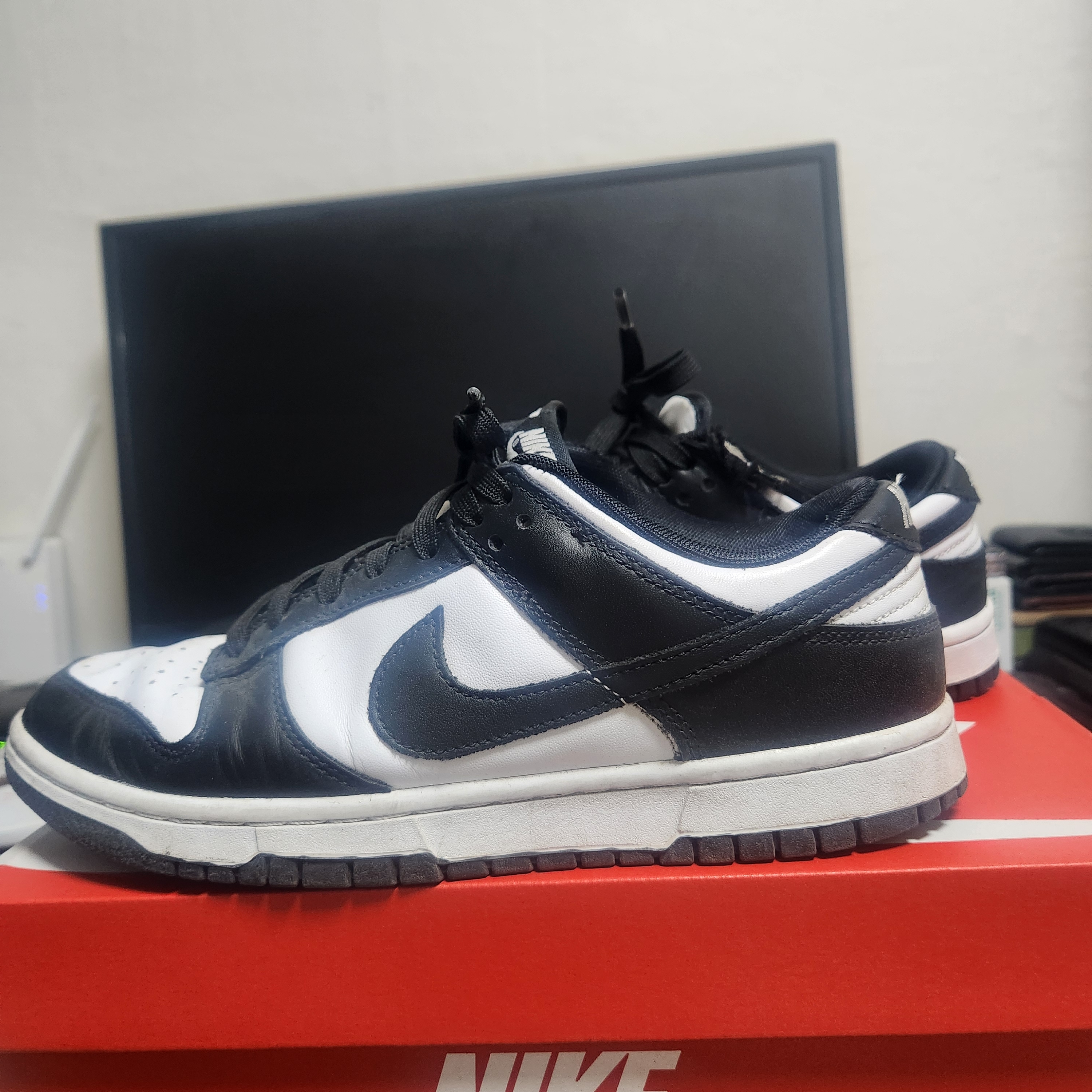 Nike Dunk Low Retro Black 착용 스타일 - 2