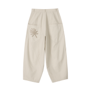 DANDEL Structure Balloon Chino Pants Cream