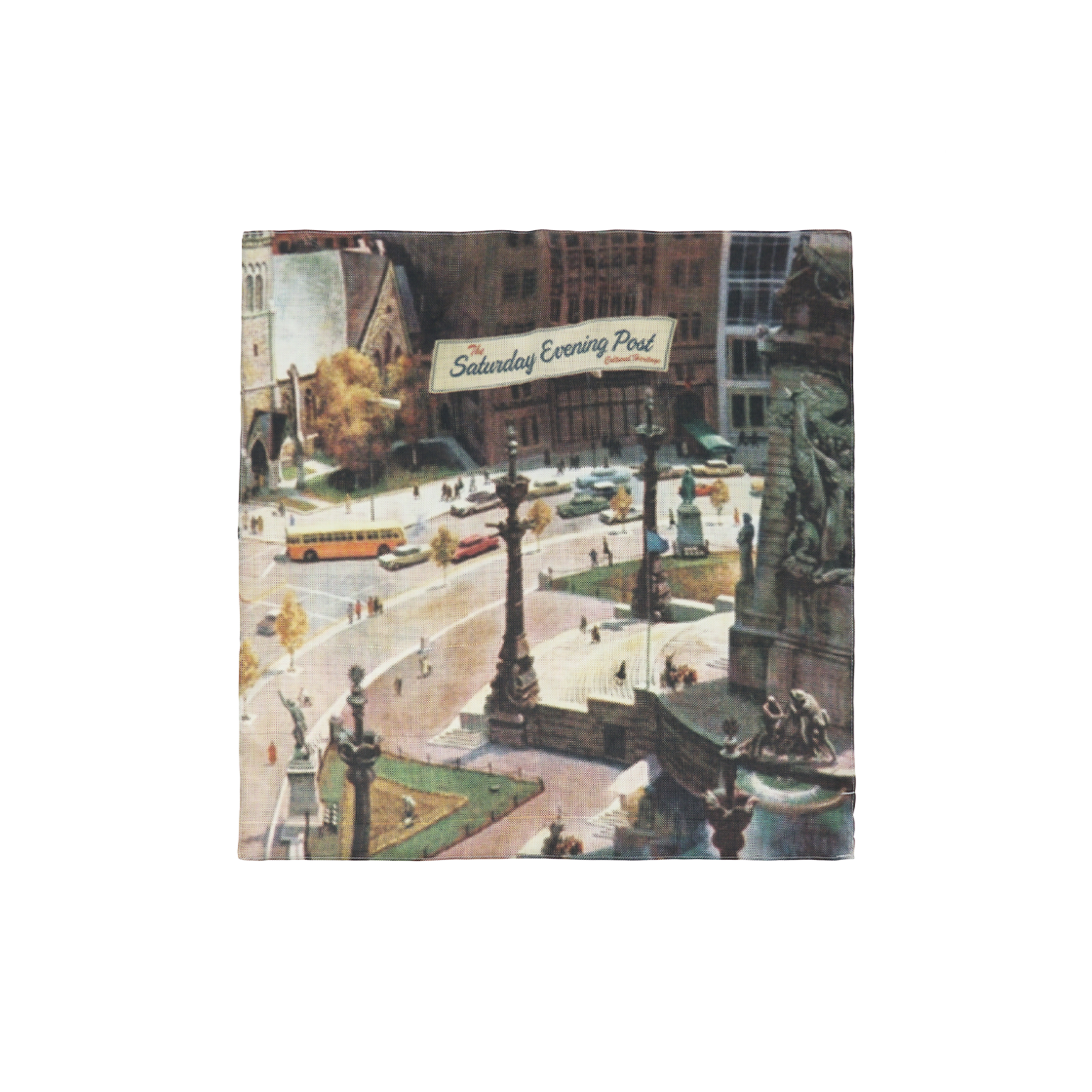 SFX3SF202ABE The Saturday Evening Post Urban Silk Scarf_Beige