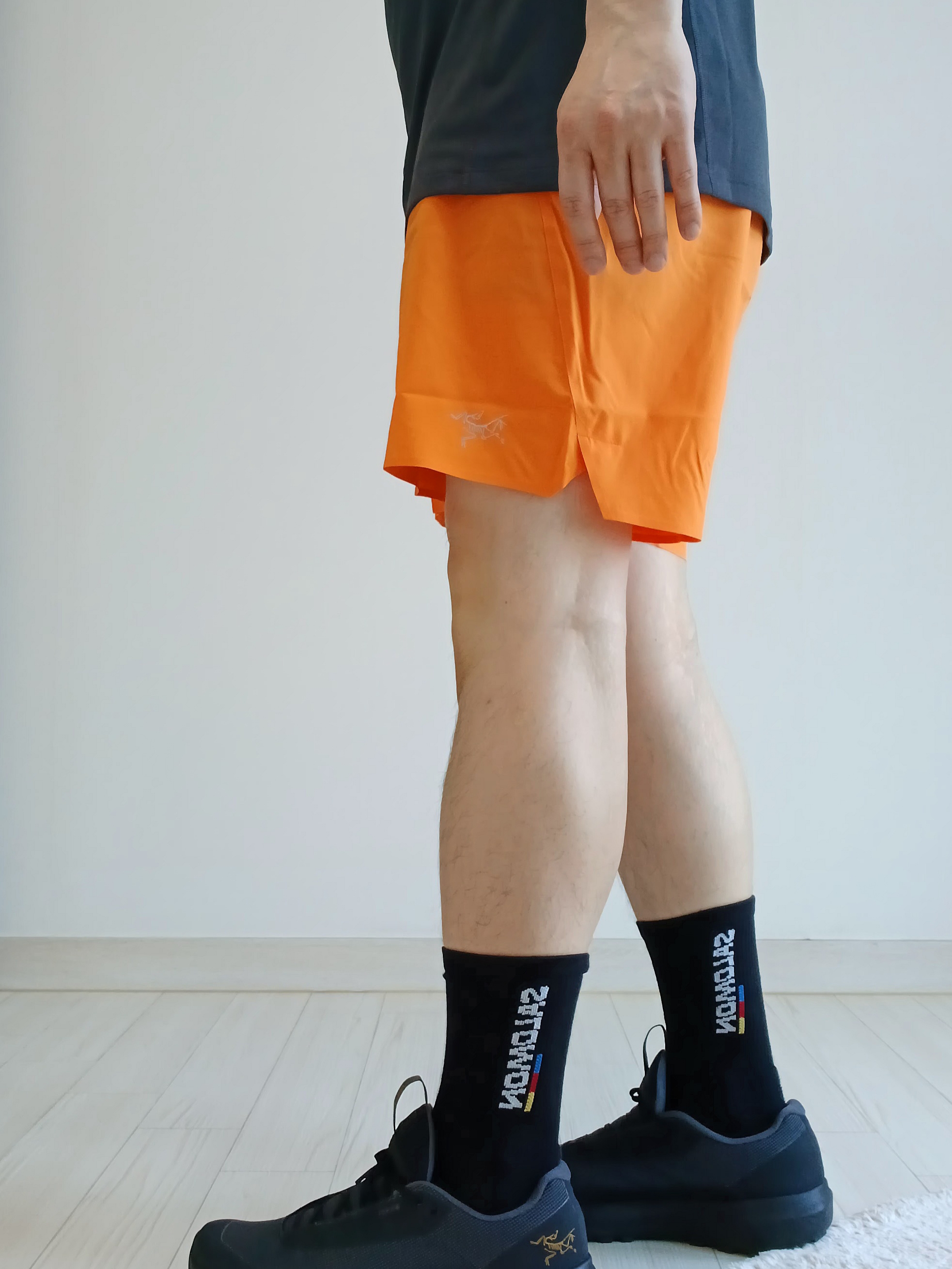 Arc'teryx Norvan Shorts 5 Inch Verve, Arc'teryx Norvan LD 4 GTX Black 착용 스타일 - 4