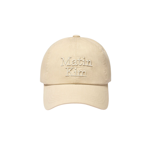 Matin Kim Matin Volume Logo Ball Cap Beige