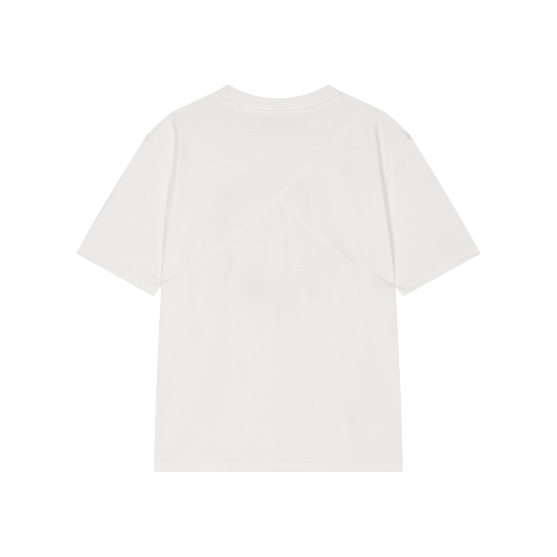 웨이비니스 하트 버튼 티셔츠 화이트(Waviness Heart Button T-Shirts White) - 2