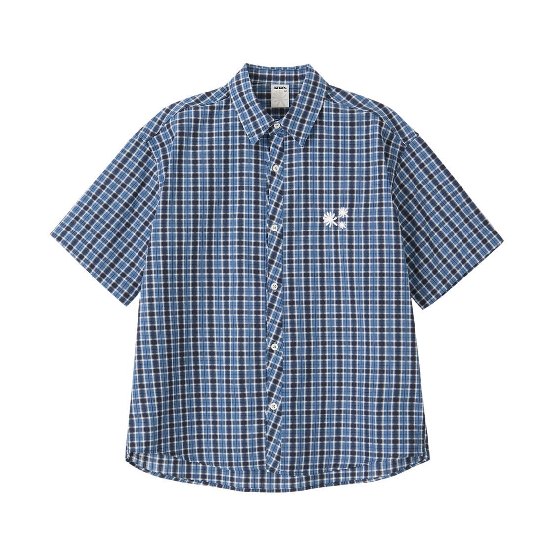 단델 블루벨 체크 셔츠 블루