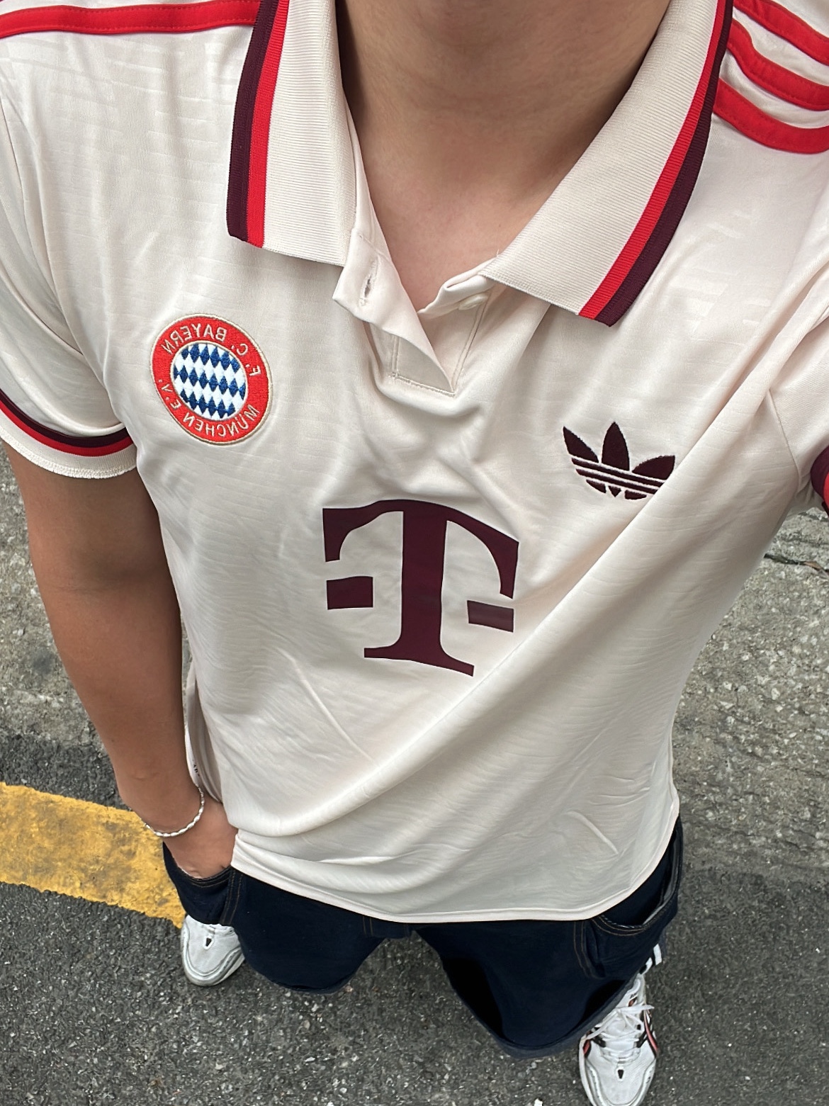 Adidas Bayern Munchen 2024/25 3rd Jersey Linen - KR Sizing (Non Marking Ver.) 착용 스타일