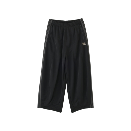 Needles x LHP H.D. Track Pants Poly Smooth Black - LHP Exclusive