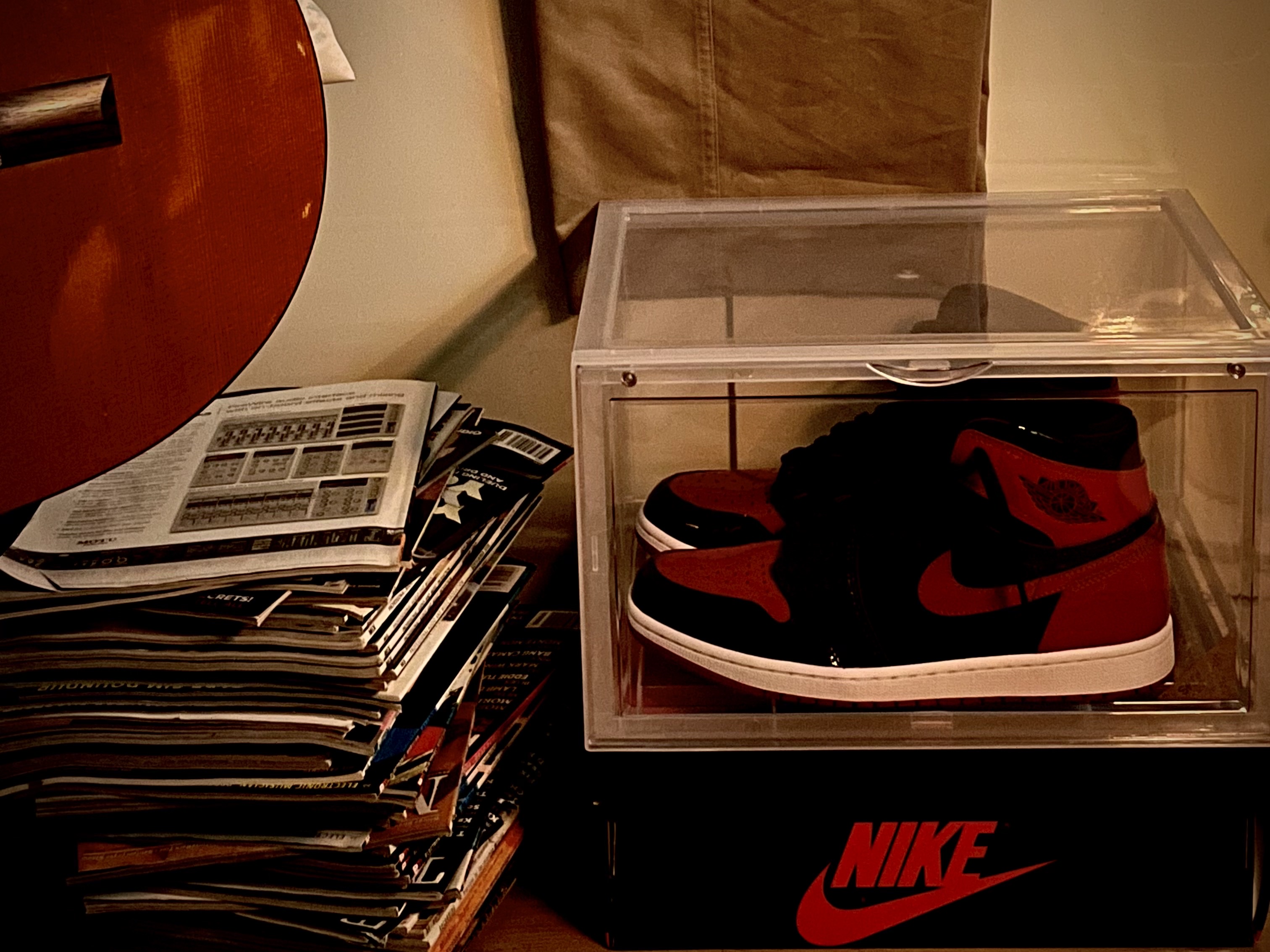 Shoevjet Wide White, Jordan 1 Retro High OG Patent Bred 착용 스타일