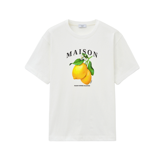 TNTS5E220WT TNGT Lemon Graphic T-Shirt White