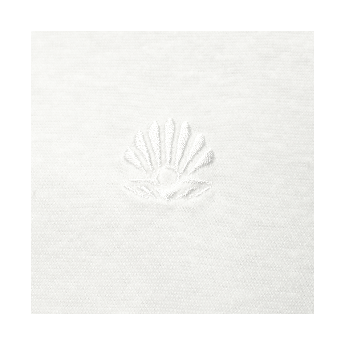 산시 쉘로고 크롭 티셔츠 화이트(SANSI Shell Logo Crop T-Shirts White) - 2