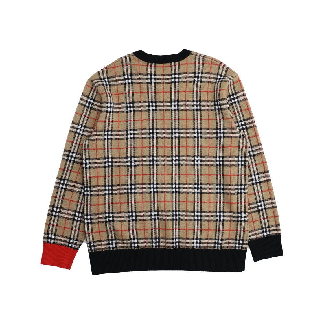 ITR9UHSHRKSP Burberry Vintage Check Knit in Brown Wool - #2