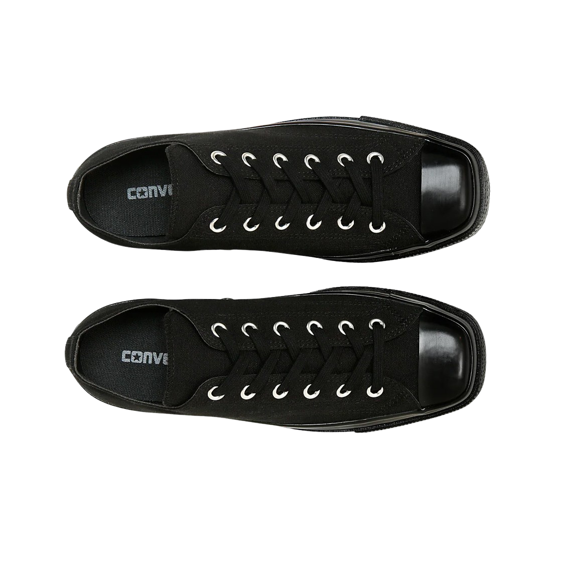 컨버스 척 테일러 올스타 스퀘어 토 로우 블랙 모노크롬(Converse Chuck Taylor All Star Square Toe OX Black Monochrome) - 2