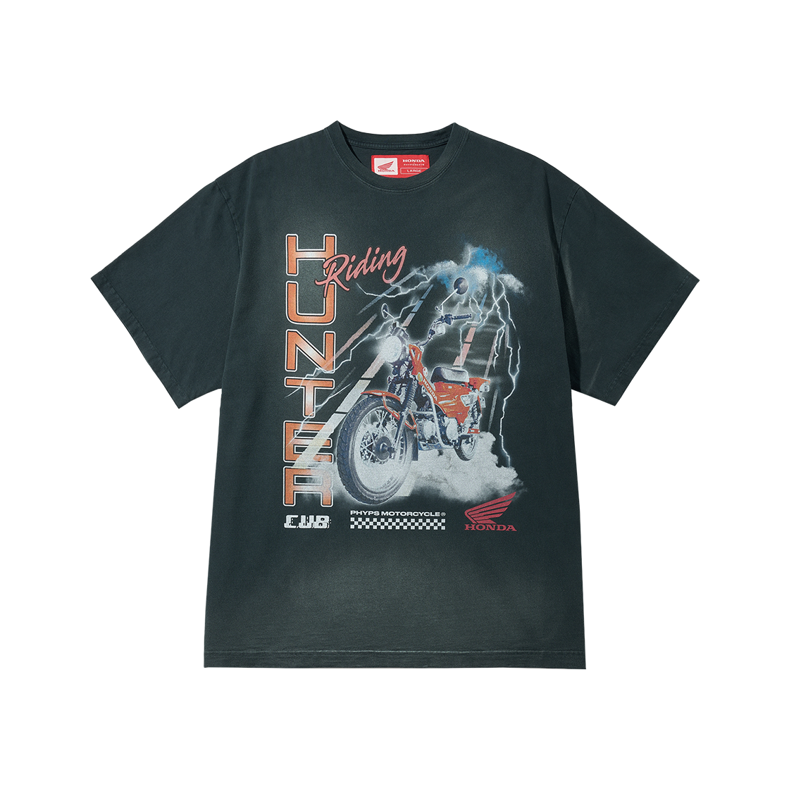 혼다 라이트닝 헌터커브 숏슬리브 차콜