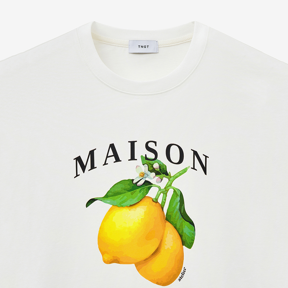 티엔지티 레몬 그래픽 티셔츠 화이트(TNGT Lemon Graphic T-Shirt White) - 3