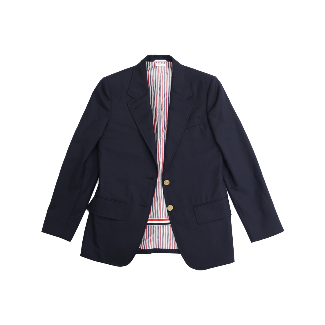 ITG63ME6NI5N Thom Browne Slim-Fit Tailored Jacket in Navy Wool