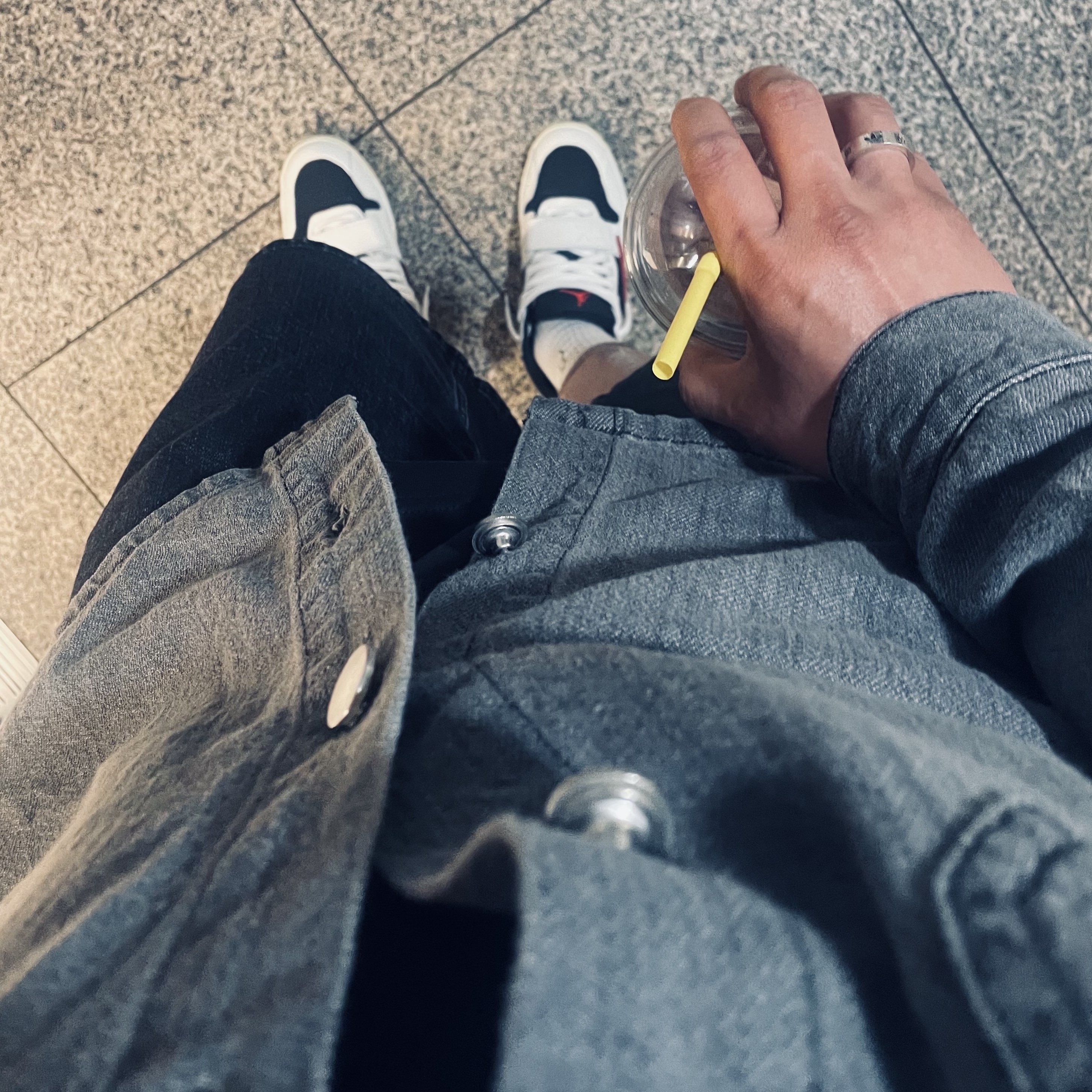 Jordan 1 x Union Retro High OG Chicago Shadow, Gucci x Adidas Interlocking G Ring Silver 착용 스타일 - 2