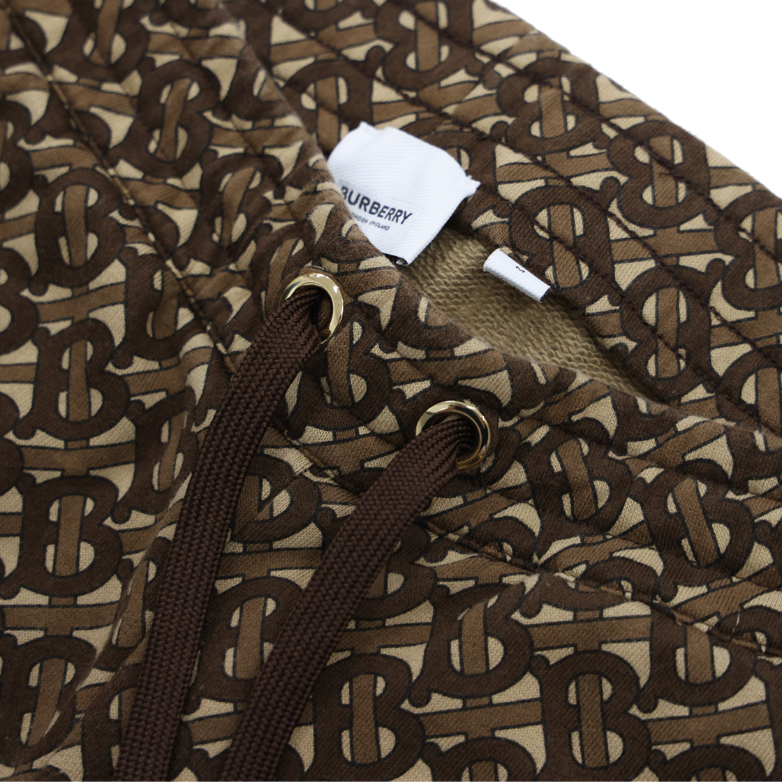 버버리 8018242 TB 모노그램 스트라이프 팬츠 면 브라운(Burberry TB Monogram Stripe Pants in Brown Cotton) - 4