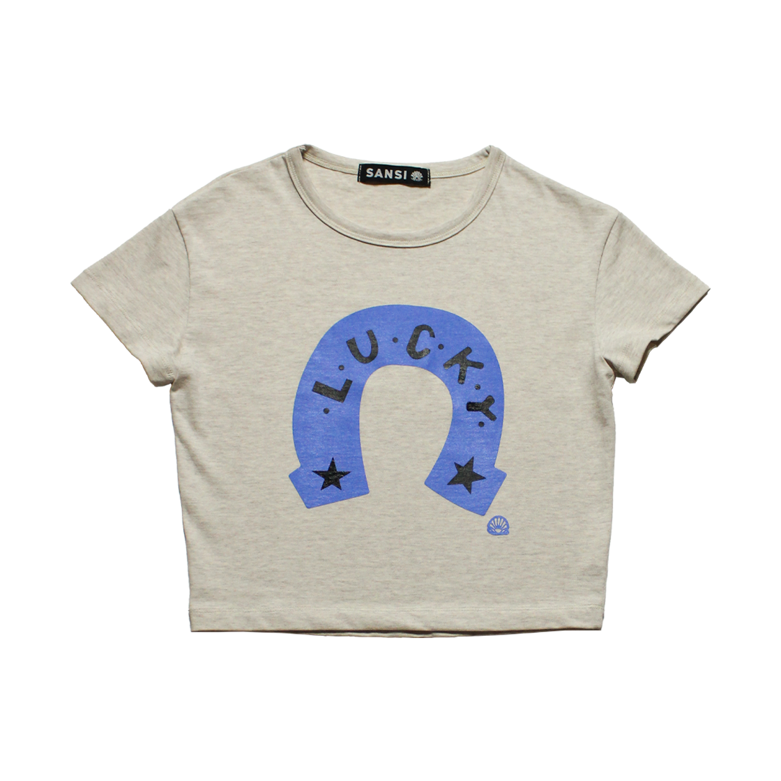 산시 홀스슈 티셔츠 스몰 멜란지(SANSI Horseshoe T-Shirts S Melange) - 1