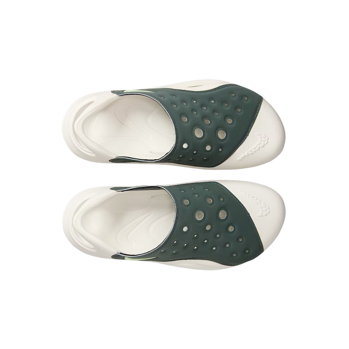 FV6363-301 (GS) Nike Aqua Swoosh Sandal Vintage Green Sail - #2