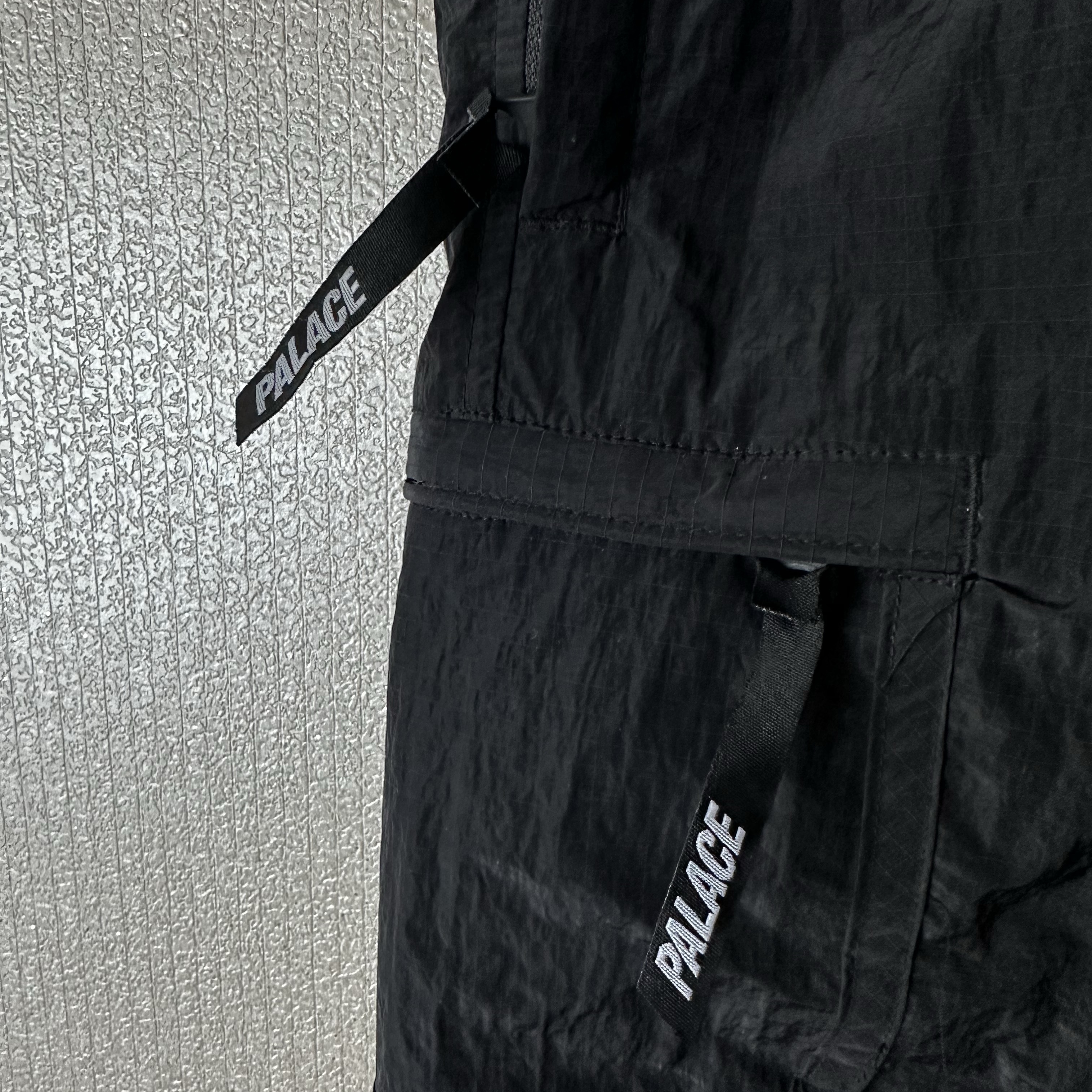 Palace Cripstop Grid Shorts Black - 22SS 착용 스타일 - 5